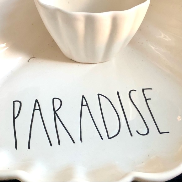Rae Dunn PARADISE Seashell Chip n Dip Set - Picture 3 of 6